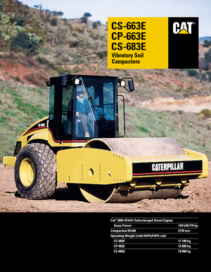 Tahačové válce Caterpillar CS 683 E