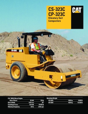 Tahačové válce Caterpillar CP323C