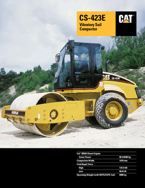 Tahačové válce Caterpillar CS423E