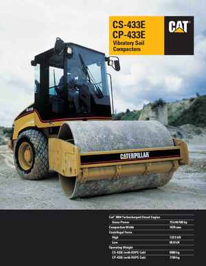 Tahačové válce Caterpillar CS433E