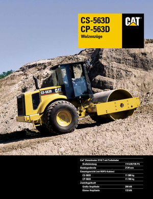 Tahačové válce Caterpillar CS 563 D