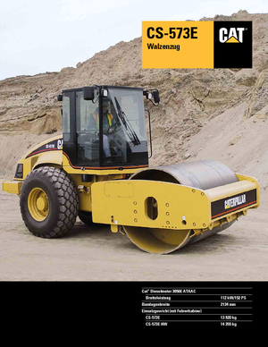 Tahačové válce Caterpillar CS 573 E