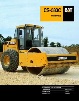 Tahačové válce Caterpillar CS 583 C