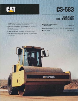 Tahačové válce Caterpillar CS-583