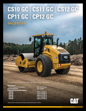 Tahačové válce Caterpillar CS10 GC