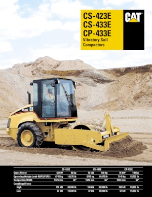 Tahačové válce Caterpillar CS423E