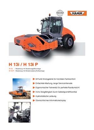 Tahačové válce Hamm H 13i