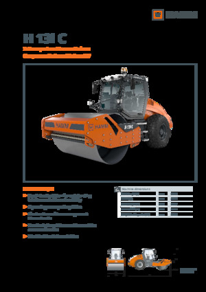 Tahačové válce Hamm H 13i C