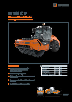 Tahačové válce Hamm H 13i C-P