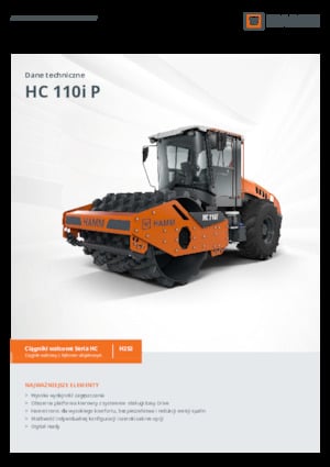 Tahačové válce Hamm HC 110i P