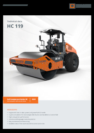 Tahačové válce Hamm HC 119