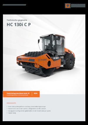 Tahačové válce Hamm HC 130i C P