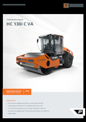 Tahačové válce Hamm HC 130i C VA