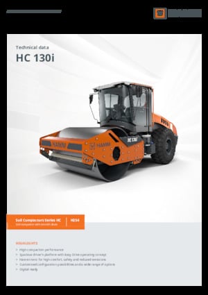 Tahačové válce Hamm HC 130i