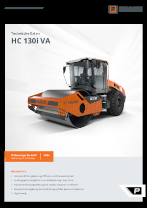 Tahačové válce Hamm HC 130i VA