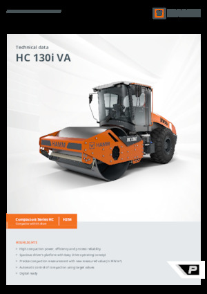 Tahačové válce Hamm HC 130i VA