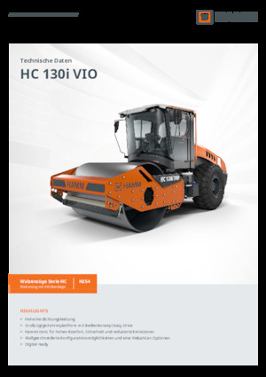 Tahačové válce Hamm HC 130i VIO