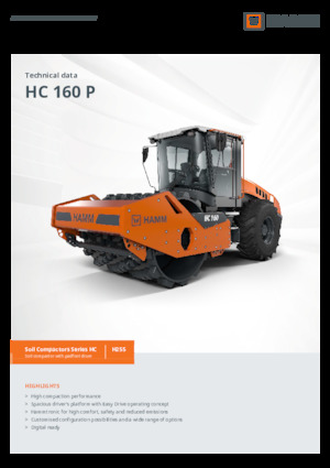 Tahačové válce Hamm HC 160 P