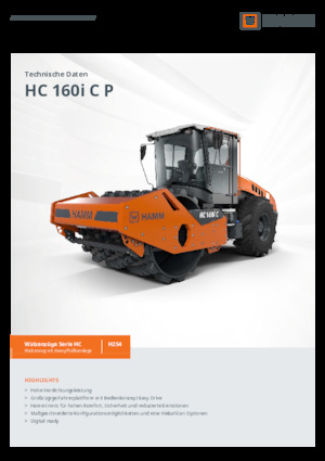 Tahačové válce Hamm HC 160i C P