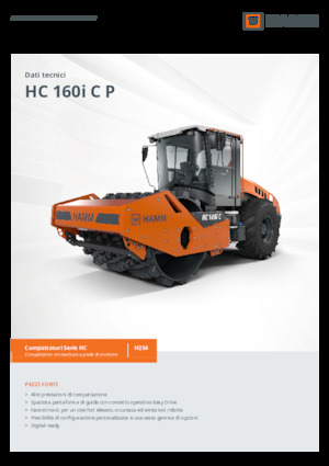 Tahačové válce Hamm HC 160i C P
