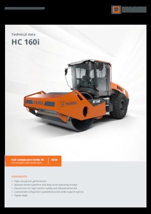 Tahačové válce Hamm HC 160i