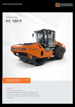 Tahačové válce Hamm HC 180 P