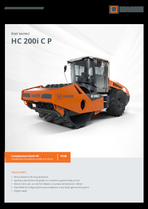 Tahačové válce Hamm HC 200i C P