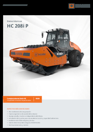 Tahačové válce Hamm HC 208i P
