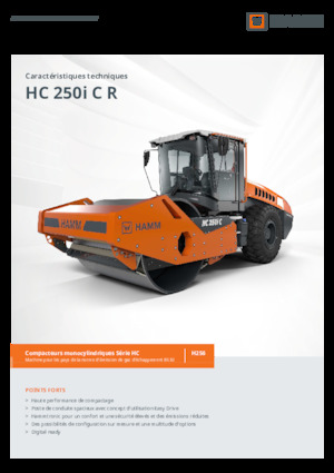 Tahačové válce Hamm HC 250i C R