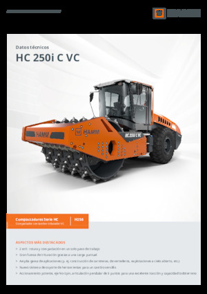 Tahačové válce Hamm HC 250i C VC