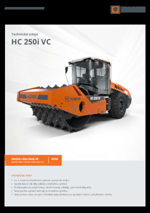 Tahačové válce Hamm HC 250i VC