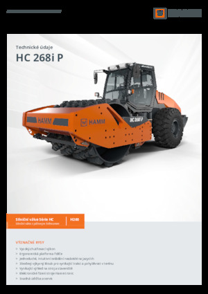 Tahačové válce Hamm HC 268i P