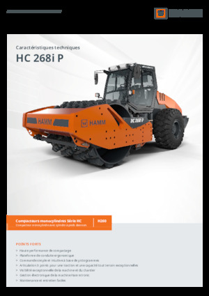 Tahačové válce Hamm HC 268i P