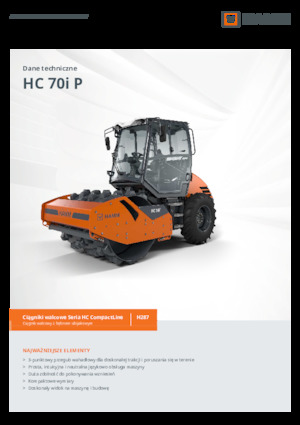 Tahačové válce Hamm HC 70i P