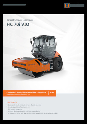 Tahačové válce Hamm HC 70i VIO
