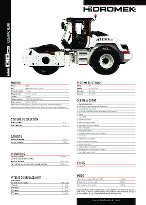 Tahačové válce Hidromek HMK 130 CS