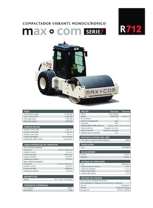 Tahačové válce Max-Com R 712