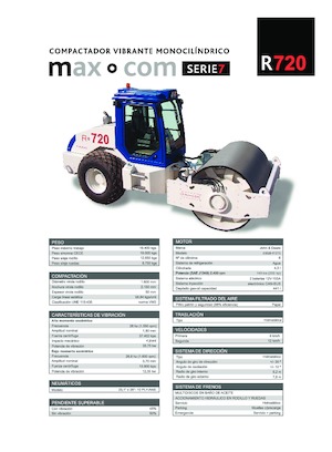 Tahačové válce Max-Com R 720