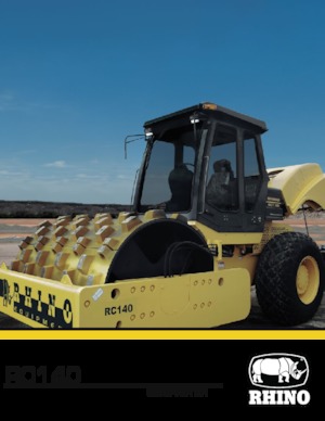 Tahačové válce RHINO RC140