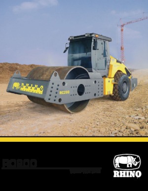 Tahačové válce RHINO RC200