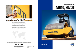 Tahačové válce Volvo SD200DX