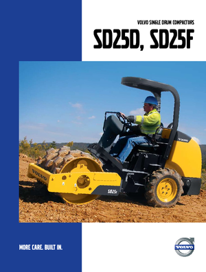 Tahačové válce Volvo SD25D