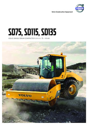 Tahačové válce Volvo SD75