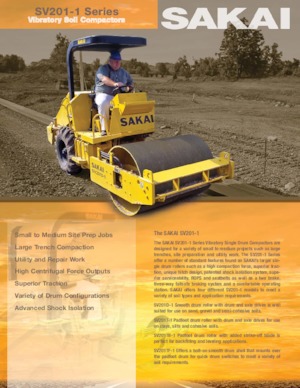 Tahačové válce Sakai SV201TB-1