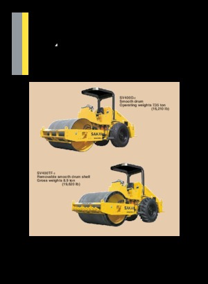 Tahačové válce Sakai SV400T