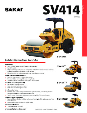 Tahačové válce Sakai SV414TF
