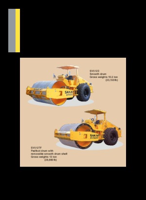 Tahačové válce Sakai SV512T