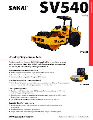 Tahačové válce Sakai SV540D