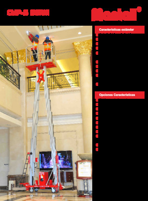 Sloupové pracovní plošiny Mantall CMP14-S