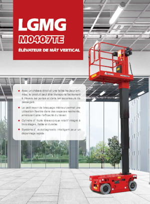 Sloupové pracovní plošiny LGMG  M0407TE